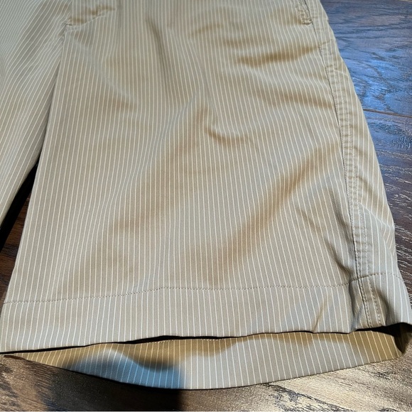 Nike Golf Dri-Fit Khaki Performance Shorts with White Pinstripes | 34 - M - Picture 6 of 7